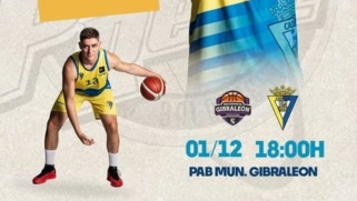 CARTEL PARTIDO GIBRALEON VS CB PUERTO REAL CADIZ CF